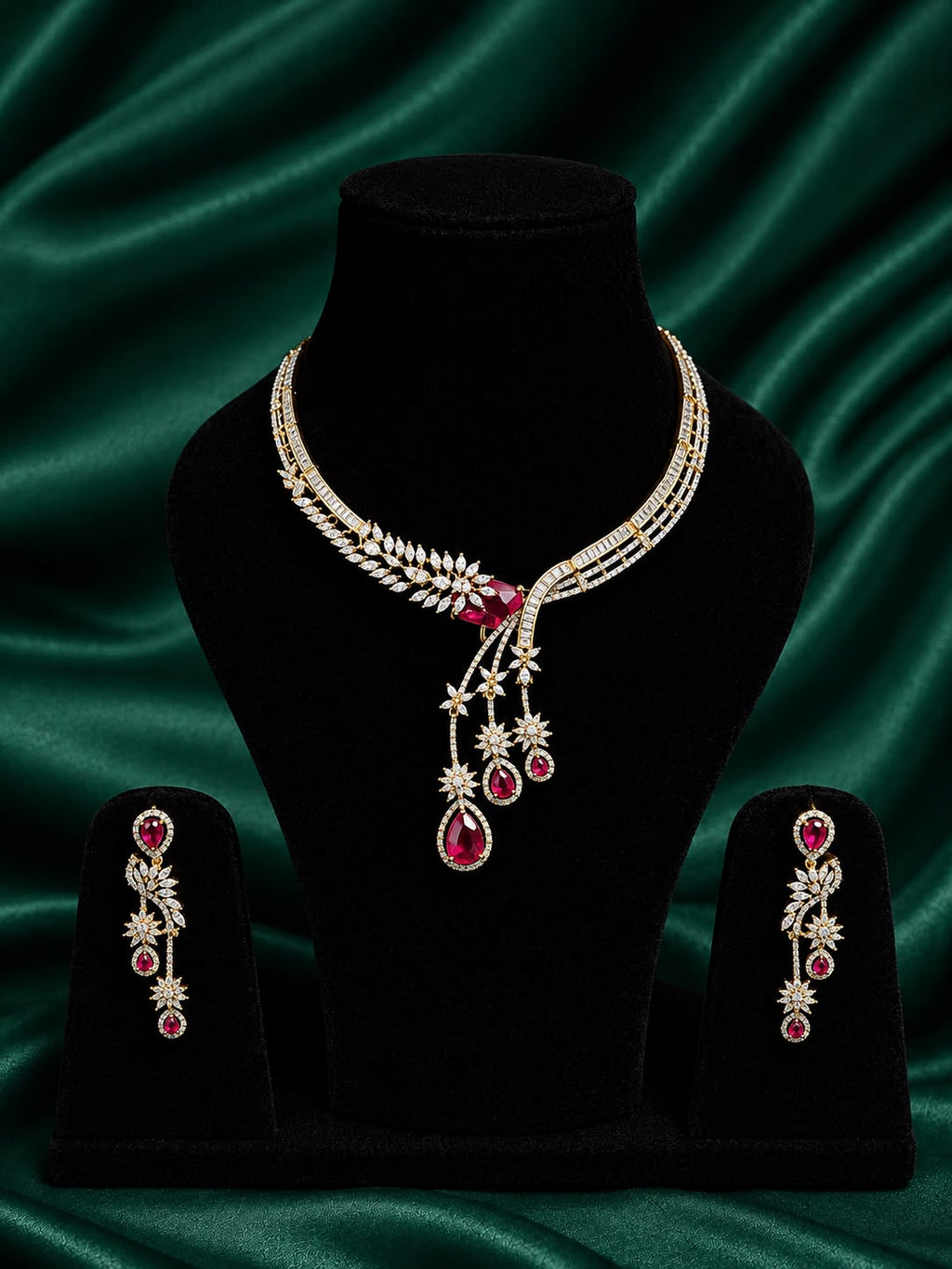 Ruby Royale Necklace Set