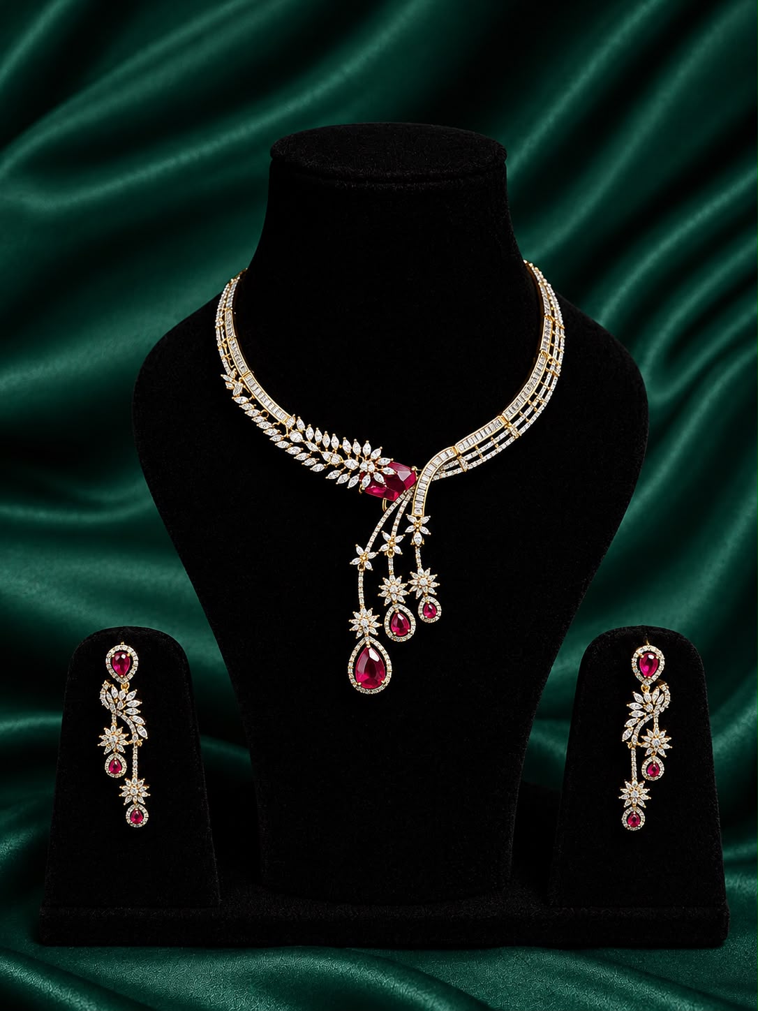 Ruby Royale Necklace Set