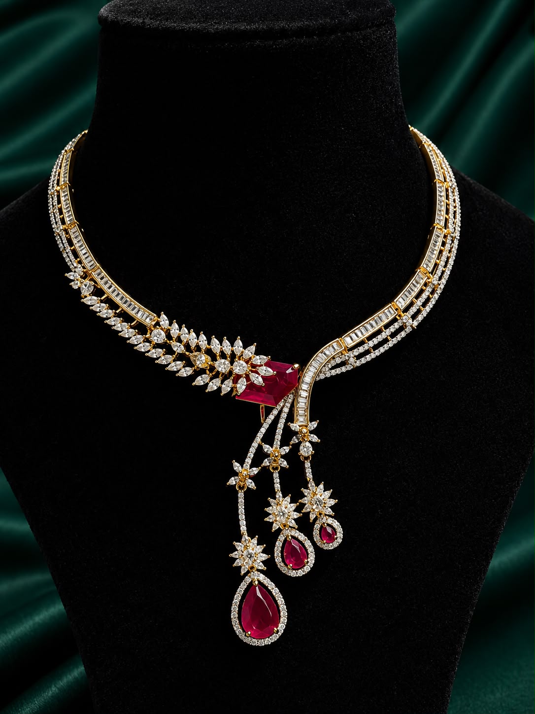 Ruby Royale Necklace Set