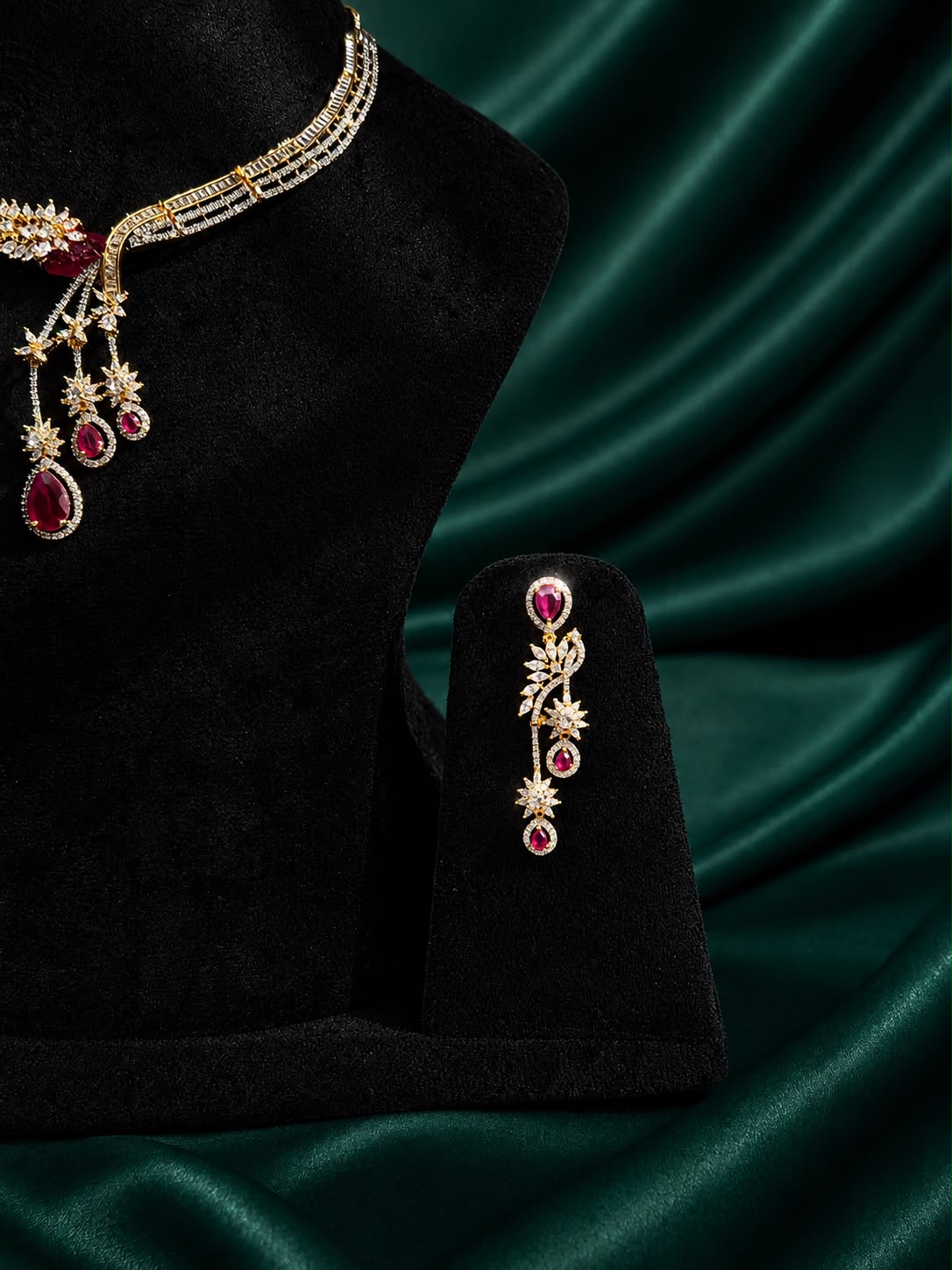 Ruby Royale Necklace Set