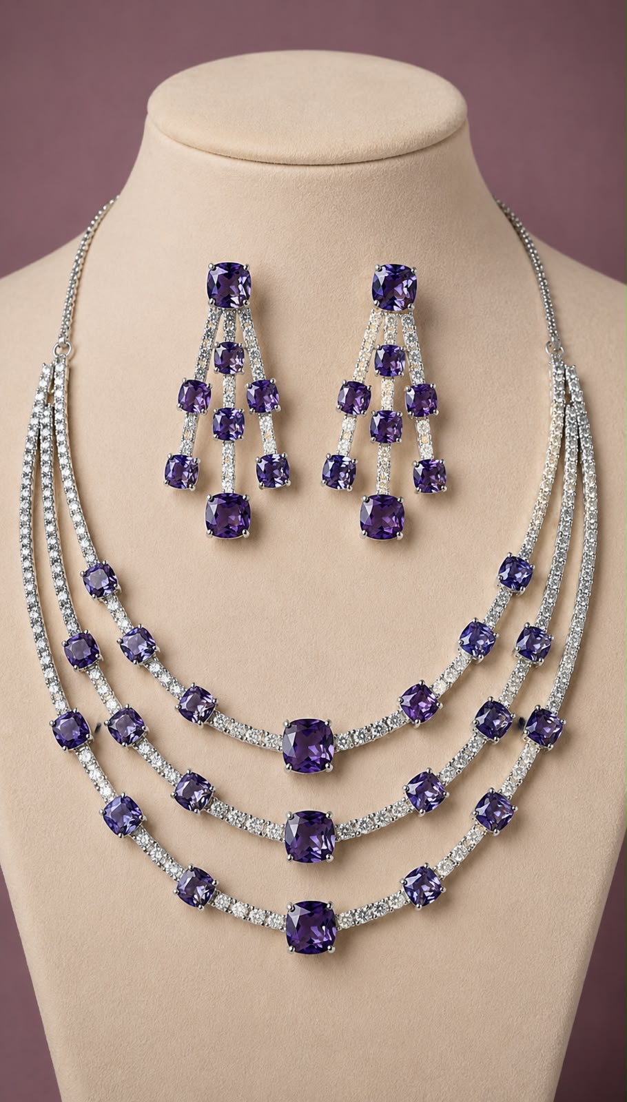 Amethyst Radiant Set