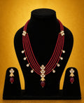 Ruby Grace with Pearl Drop Set