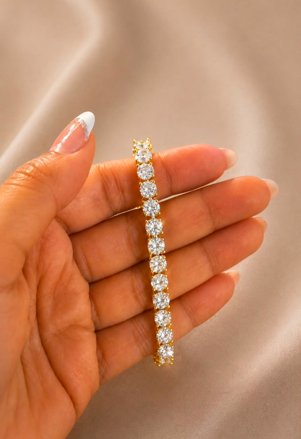 Timeless Brilliance Tennis Bracelet in Gold