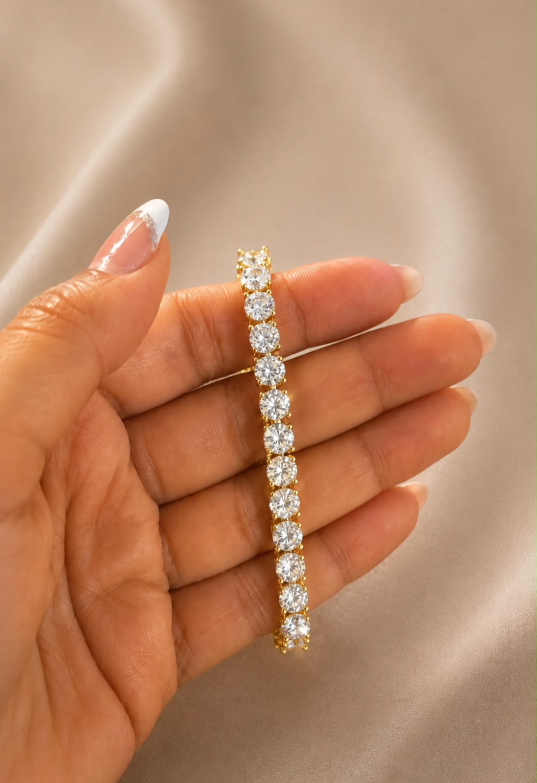 Timeless Brilliance Tennis Bracelet in Gold