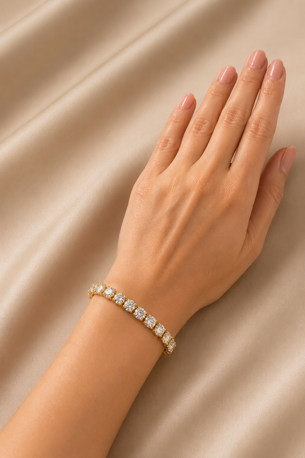 Timeless Brilliance Tennis Bracelet in Gold