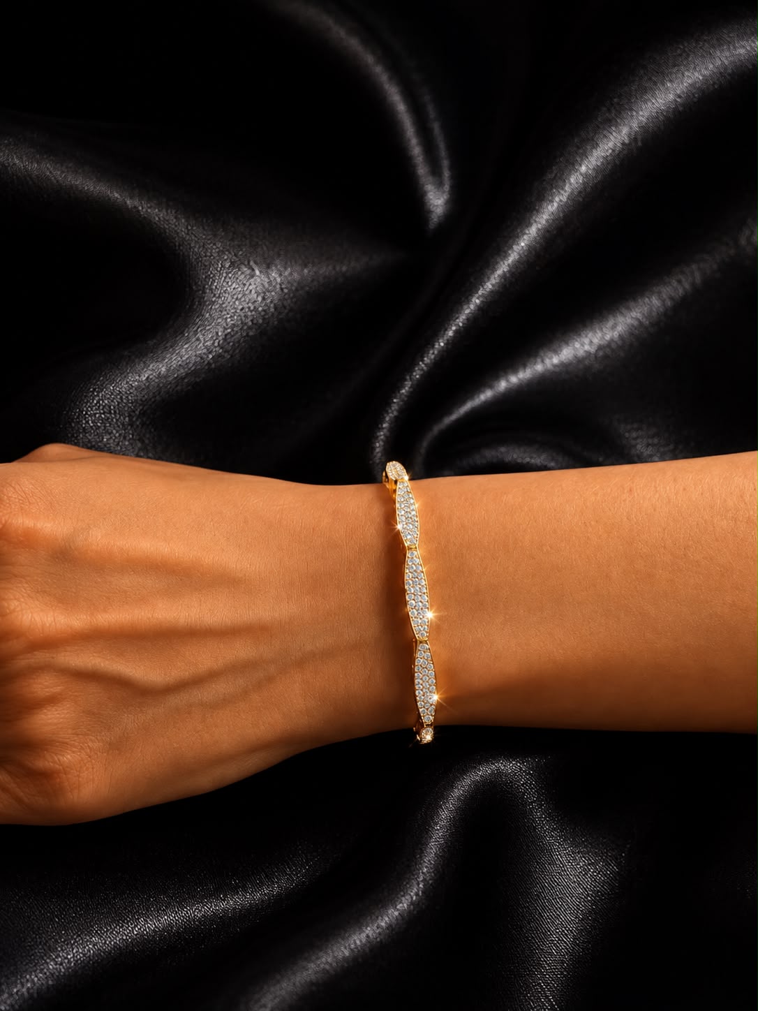Moonlit Wave Bracelet