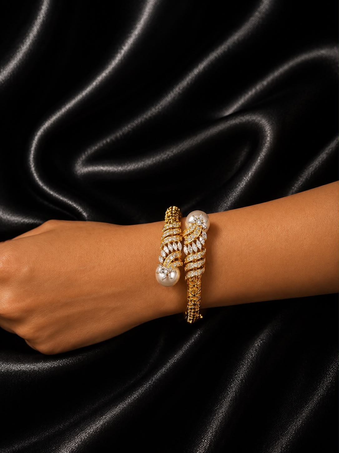 Empress Pearl Cuff Bracelet