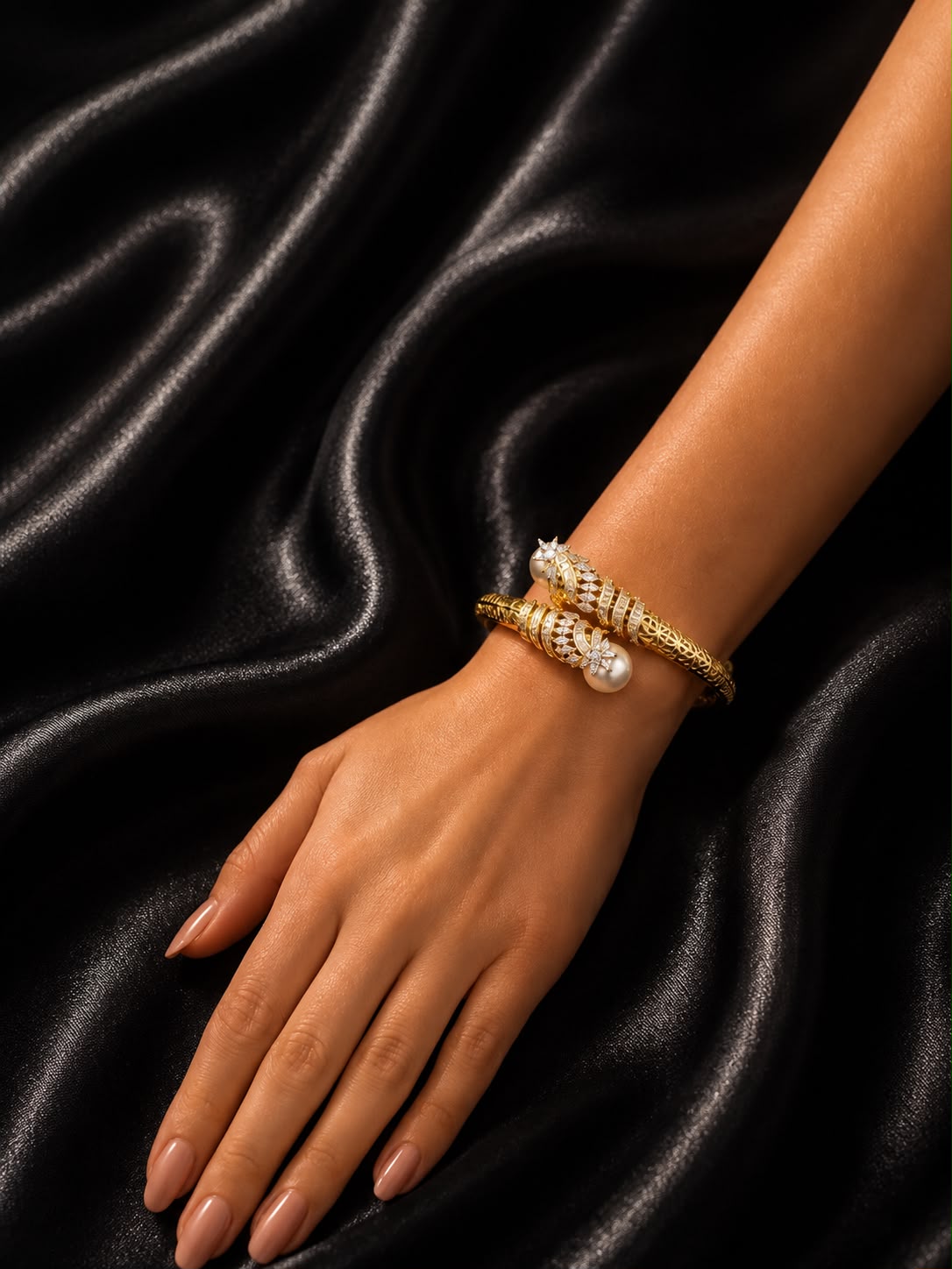 Empress Pearl Cuff Bracelet