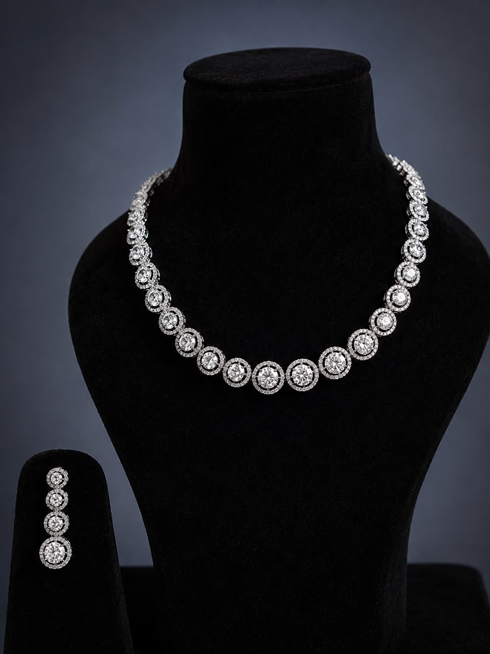 Imperial Halo Necklace Set