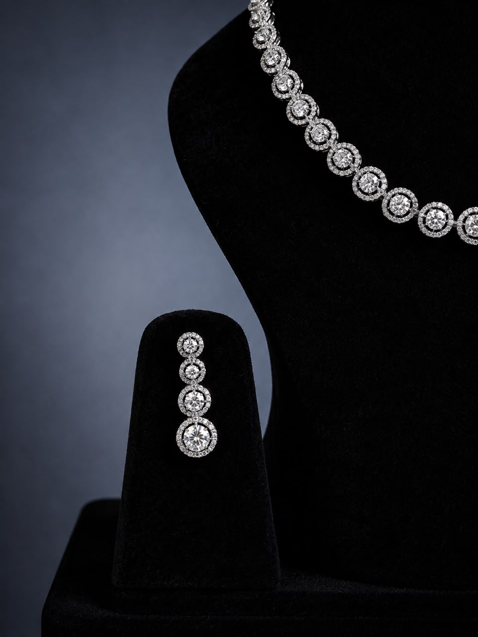 Imperial Halo Necklace Set