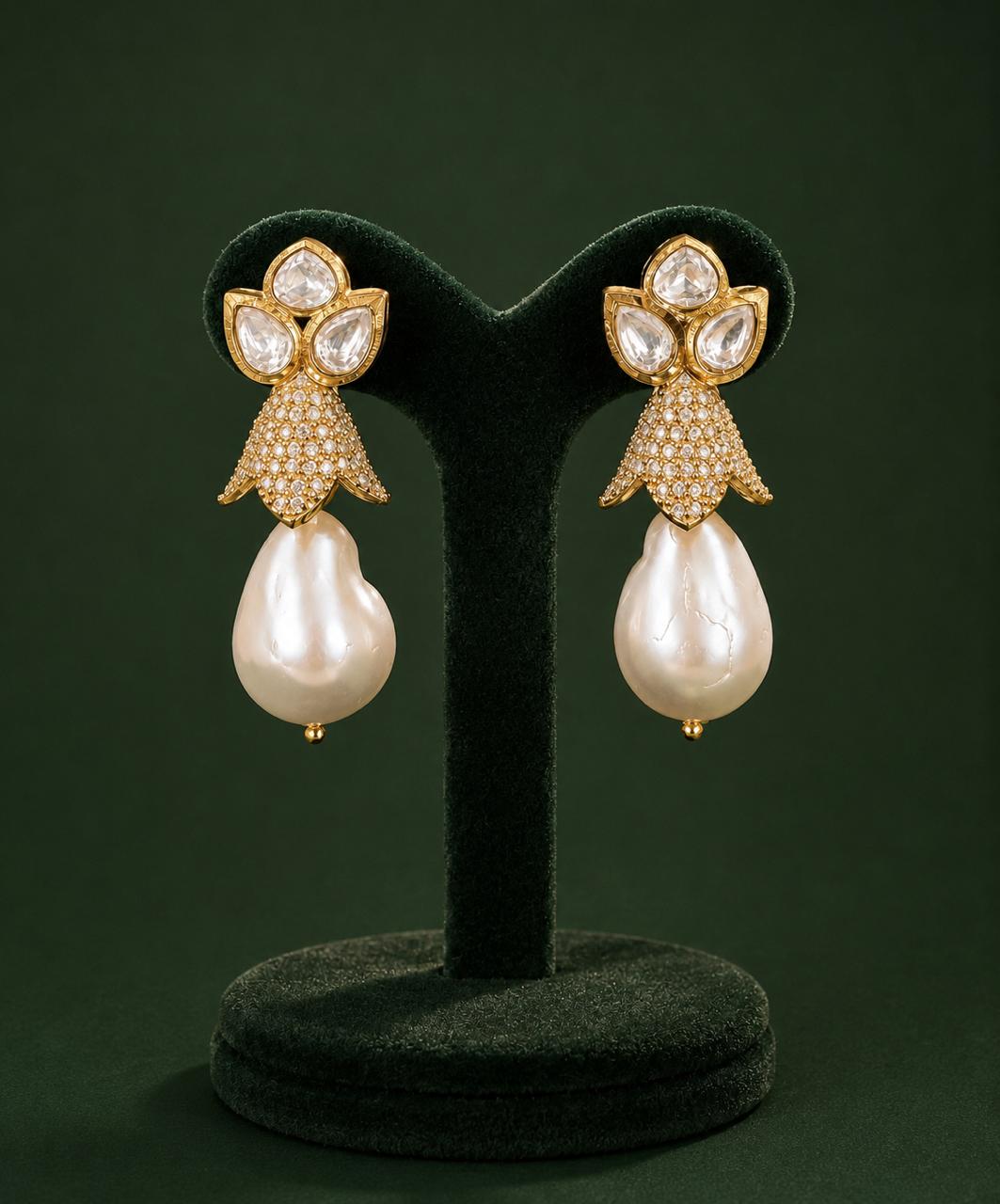 Ivory Grace with Baroque Pearl Drop Set