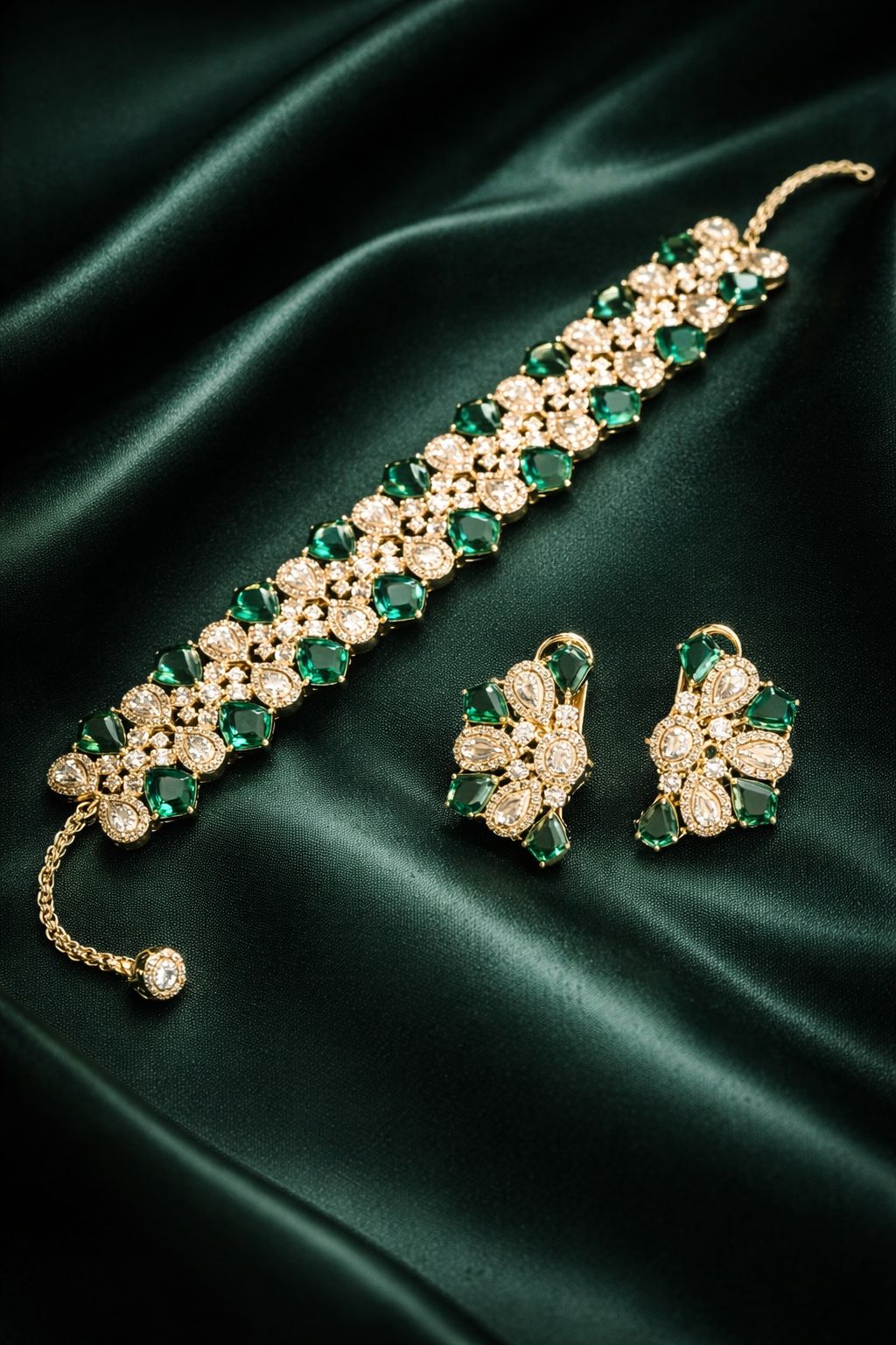 Emerald Empress Choker Set