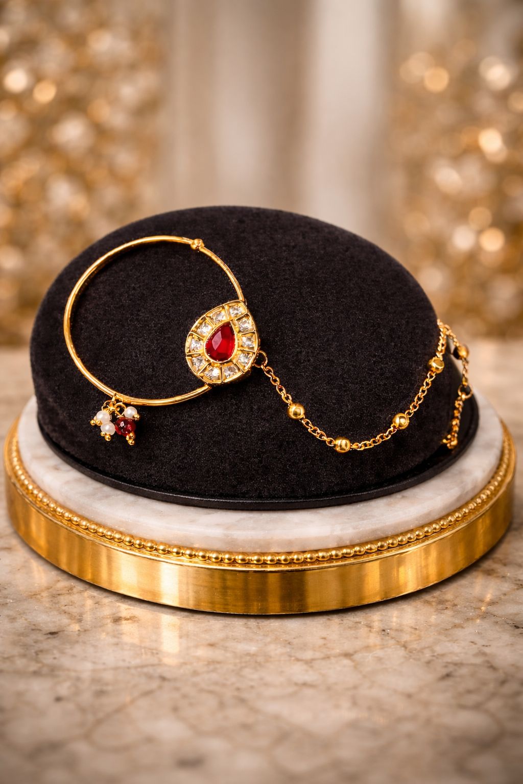 Noor-e-Ruby Teardrop Nath