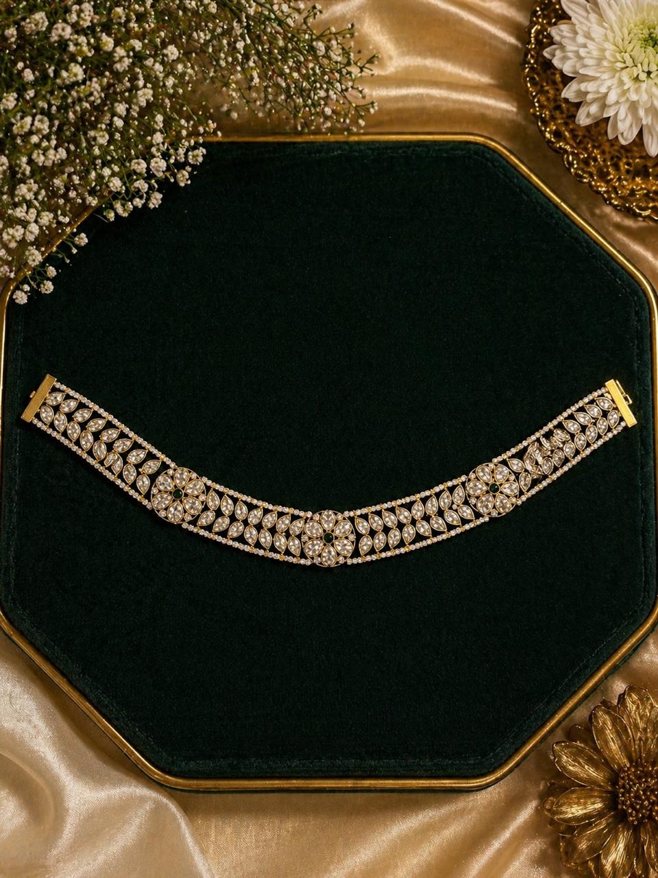 Maharani Moissanite & Pearl Maathapatti