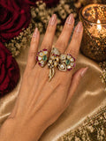 Moissanite & Ruby Parrot Statement Ring