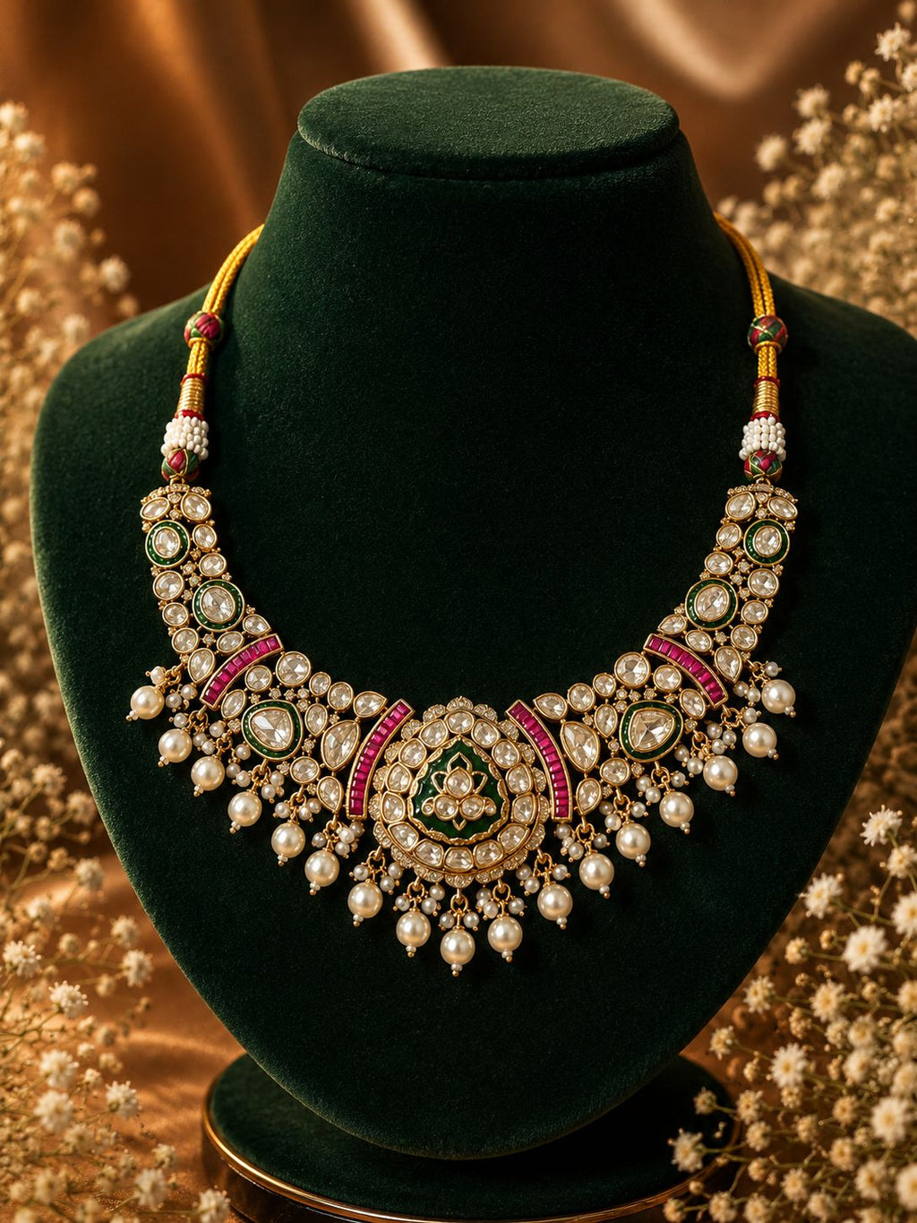 Roohani Moissanite Polki Set