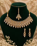 Noor-E-Meher Pure Moissanite Set With Maang Tikka