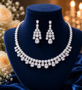 Celeste Teardrop Diamond Necklace Set