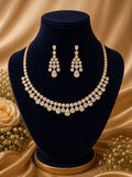 Golden Aurora Teardrop Necklace Set