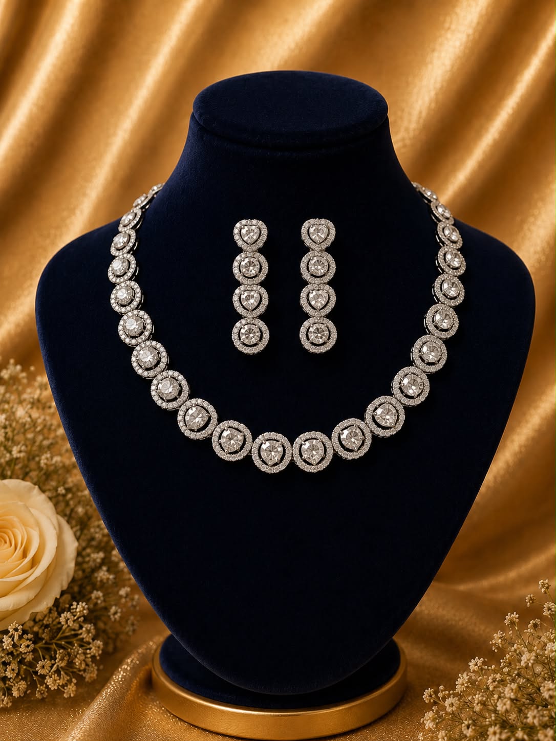Moonlit Hearts Necklace Set