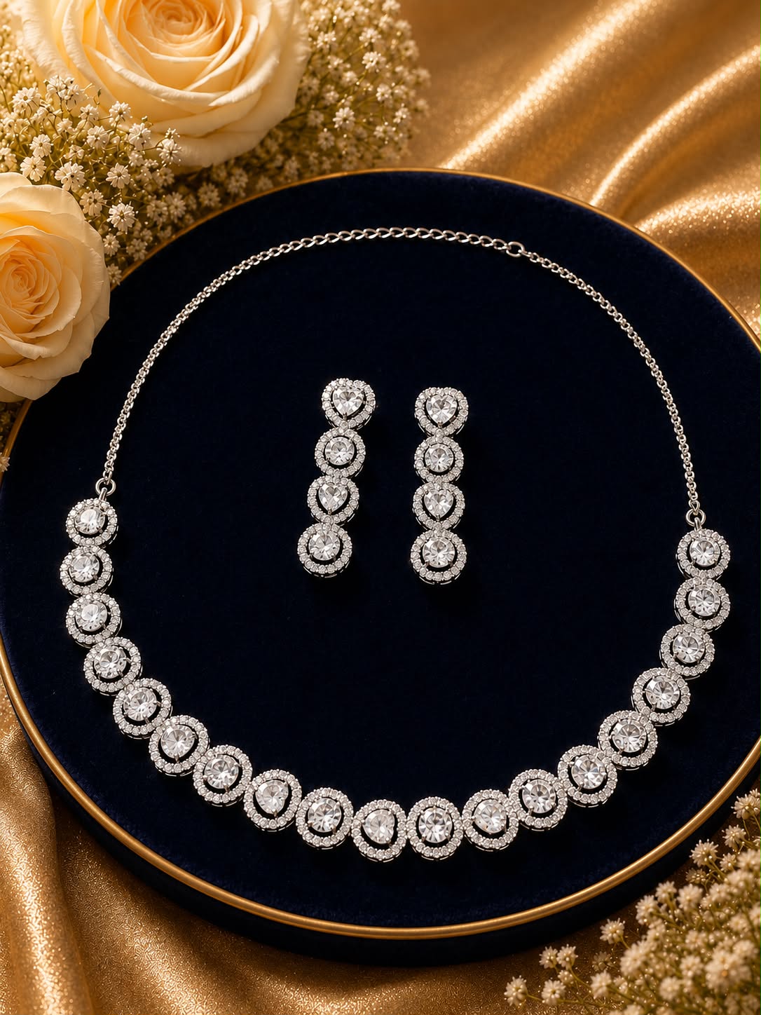 Moonlit Hearts Necklace Set