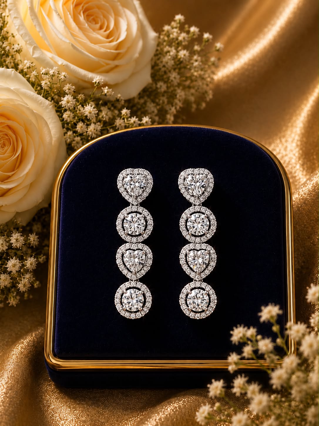 Moonlit Hearts Necklace Set