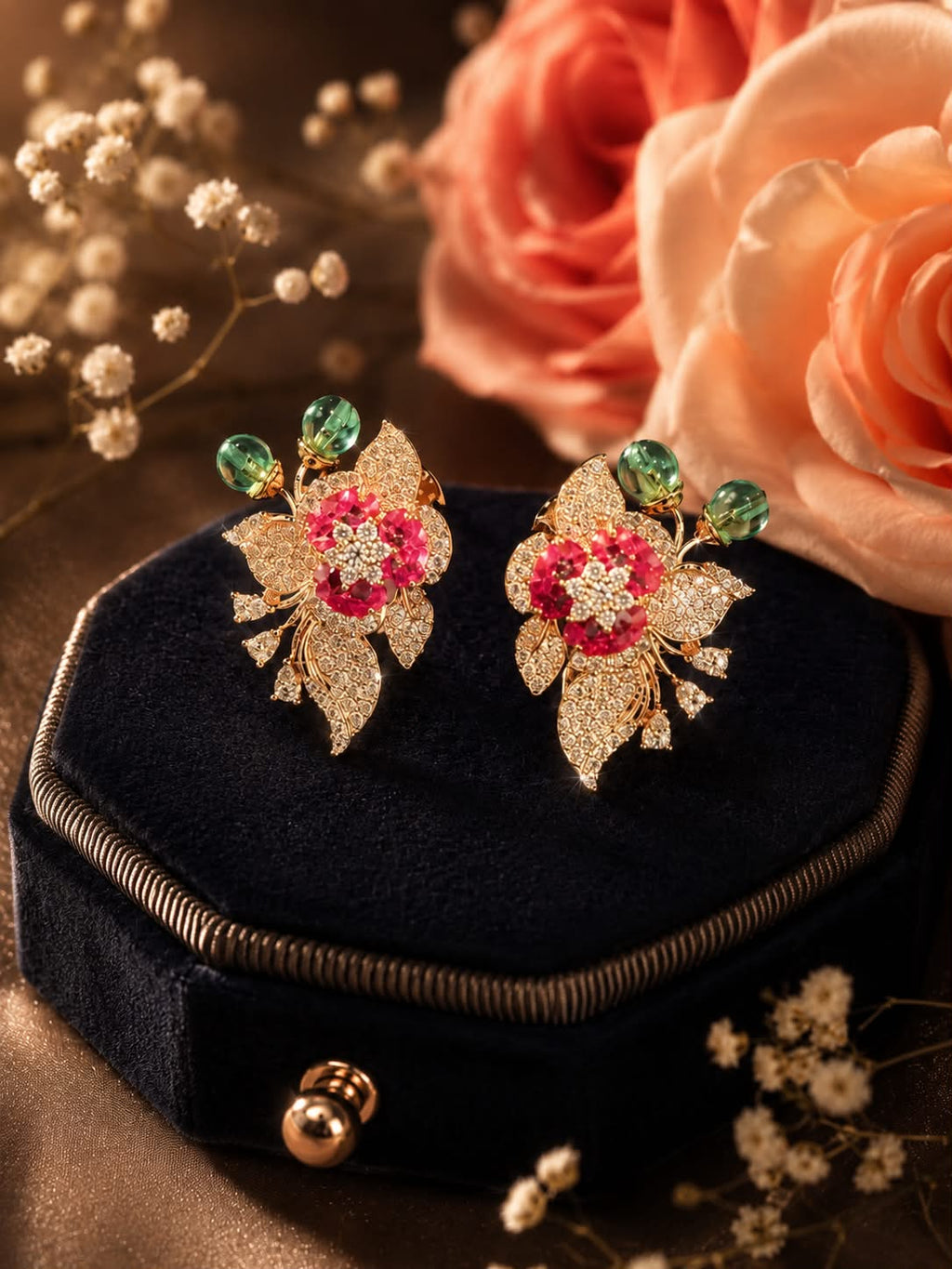 Scarlet Flora Earrings