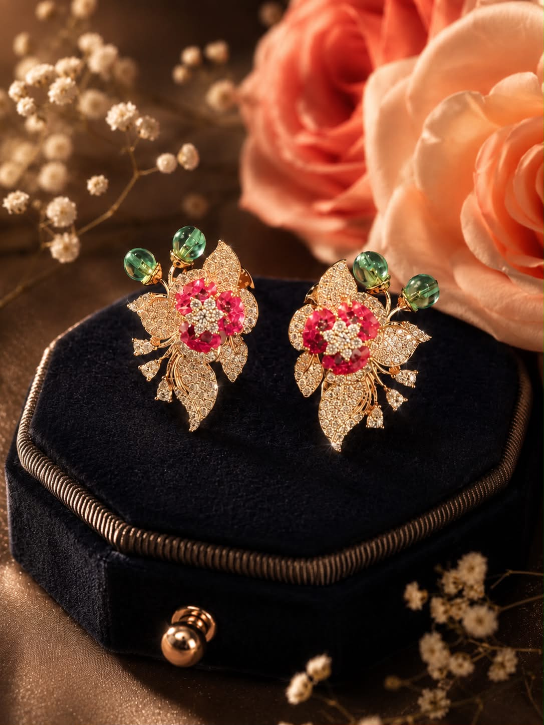 Scarlet Flora Earrings