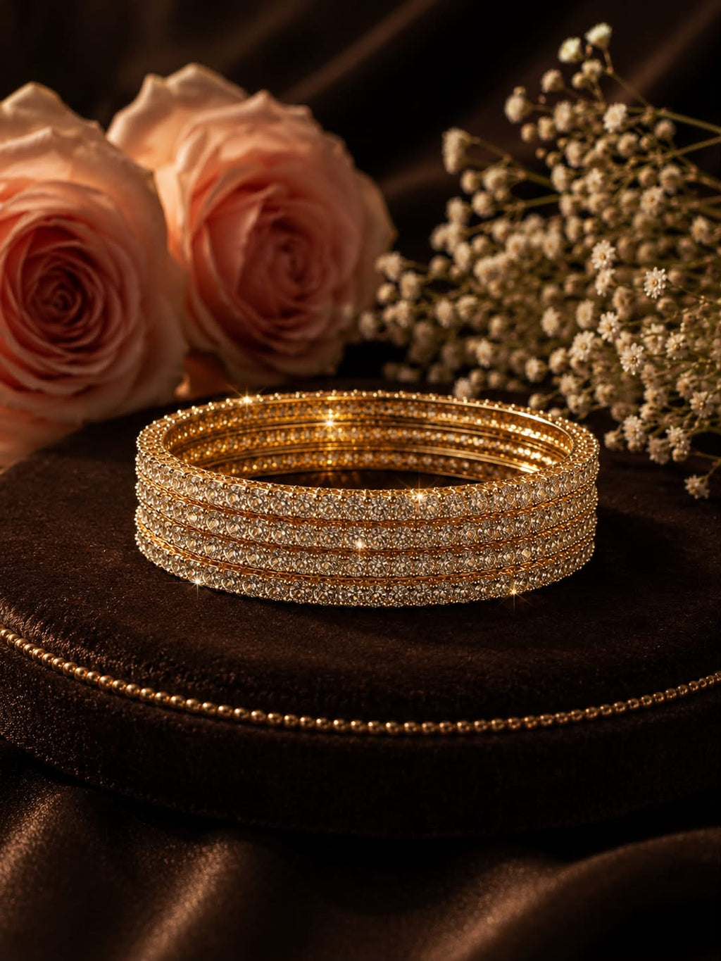 Radiant Grace Solitaire Bangles