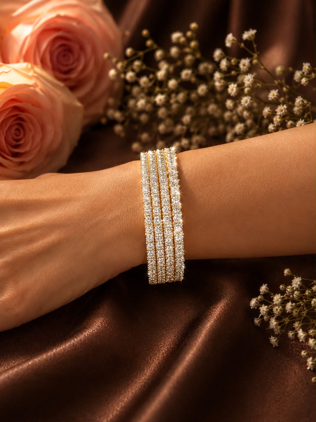 Radiant Grace Solitaire Bangles
