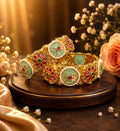 Rajwadi Floral Ruby Kadas