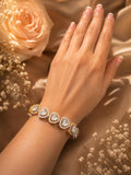Eternal Hearts Dual Tone Diamond Bracelet