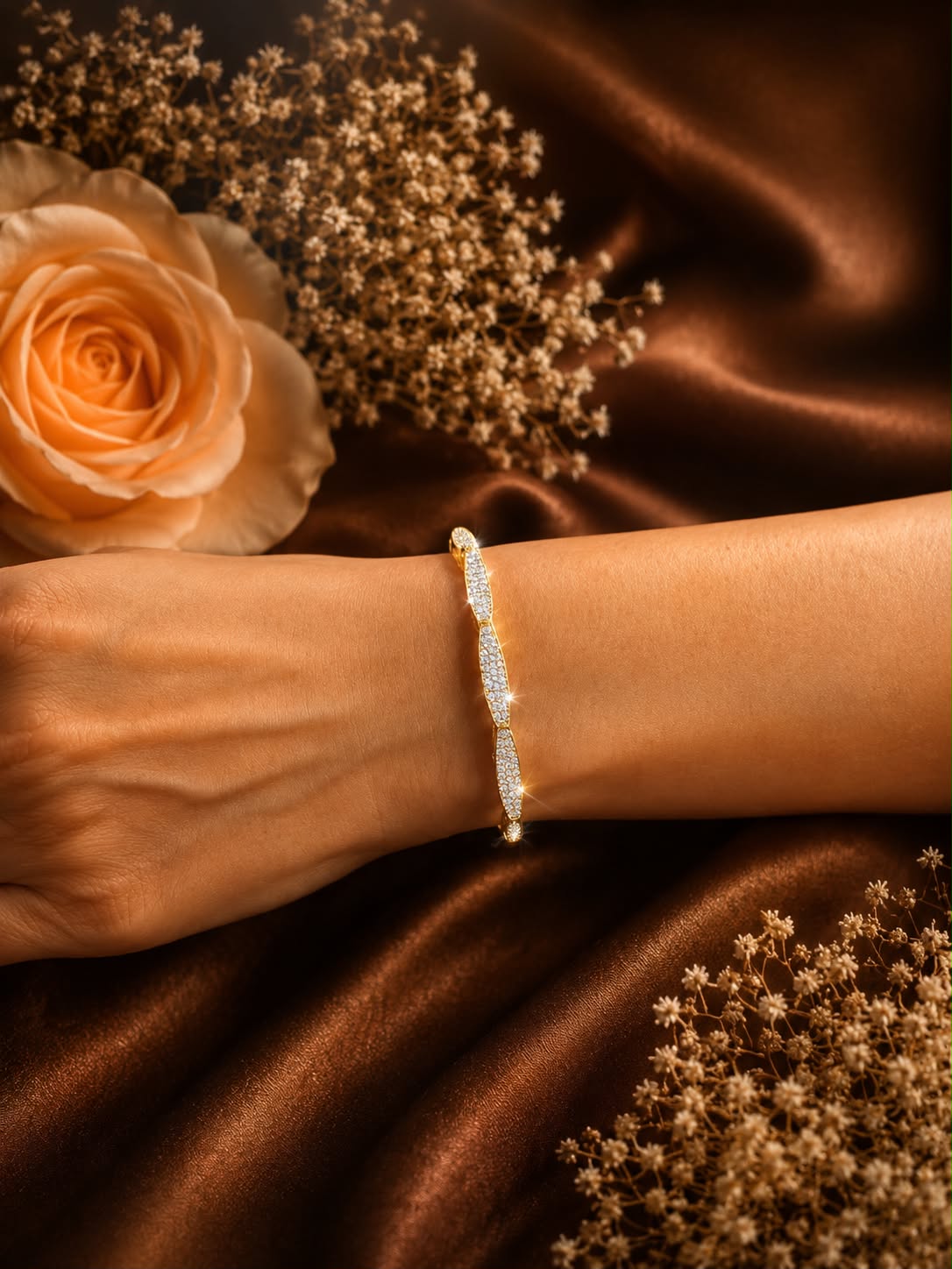 Moonlit Wave Bracelet