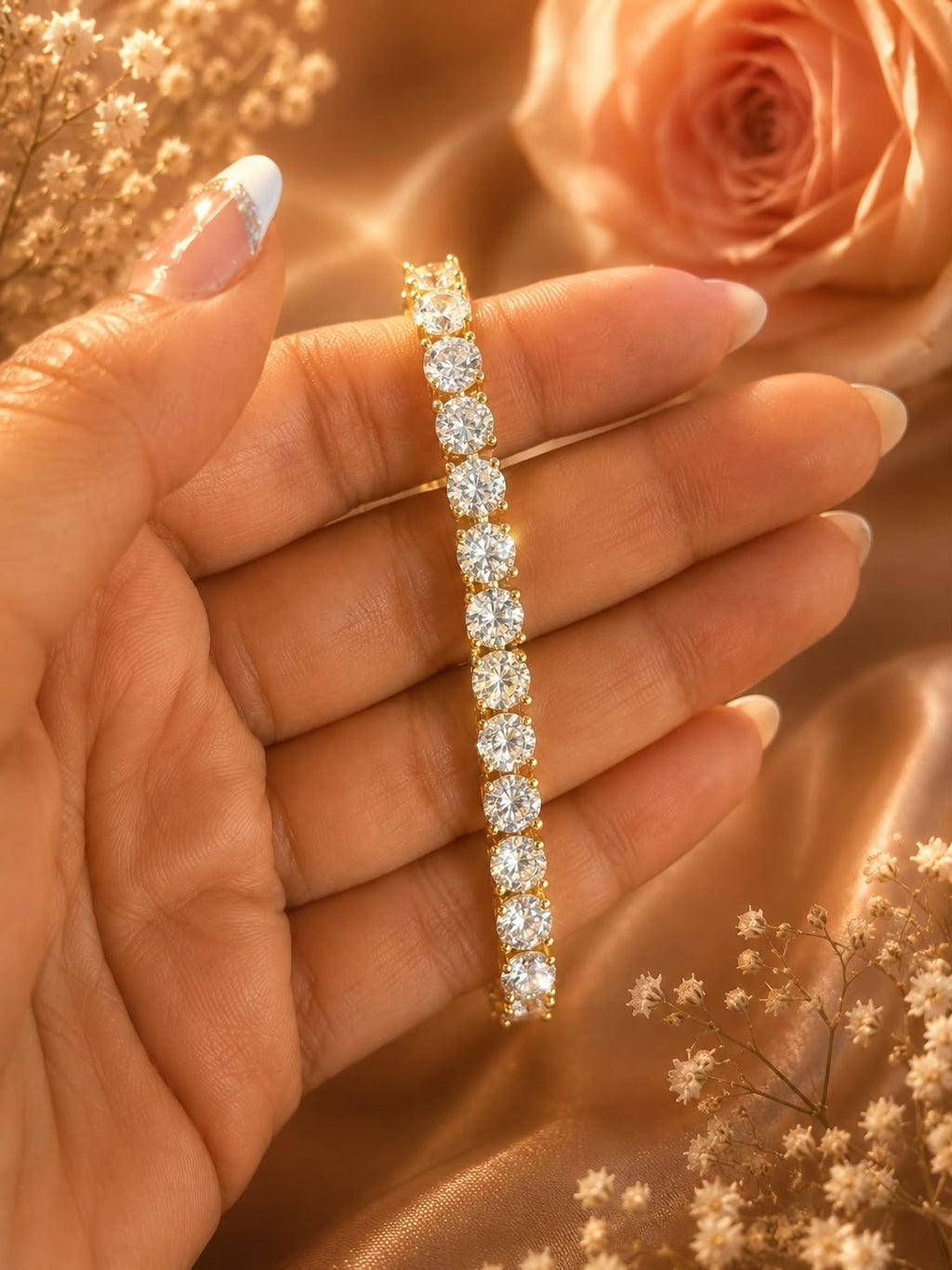 Timeless Brilliance Tennis Bracelet in Gold