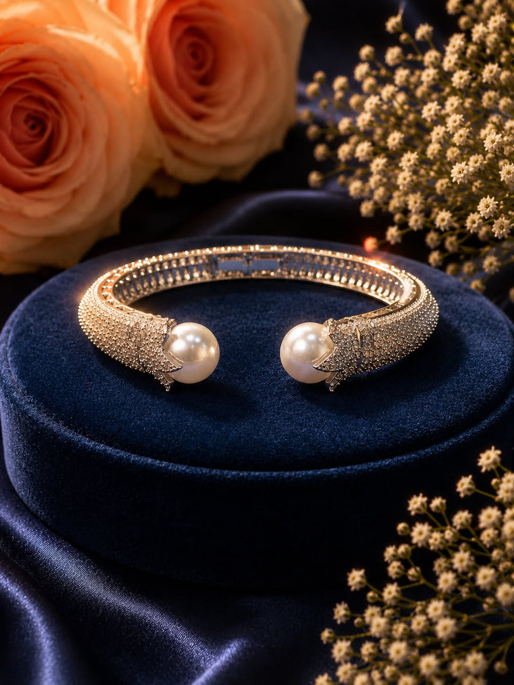 Pearl Embrace Diamond Bracelet