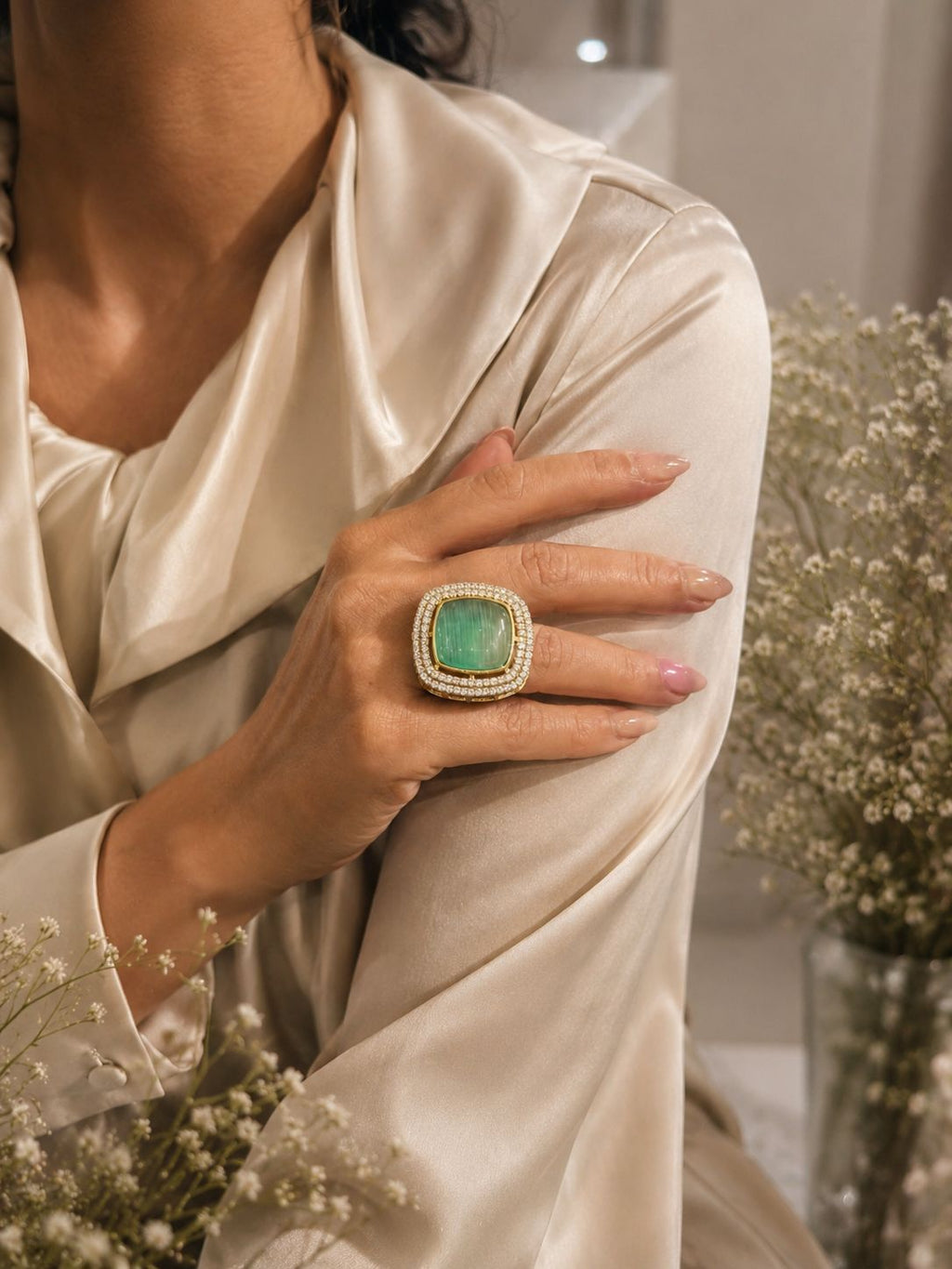 Ocean Whisper Statement Ring