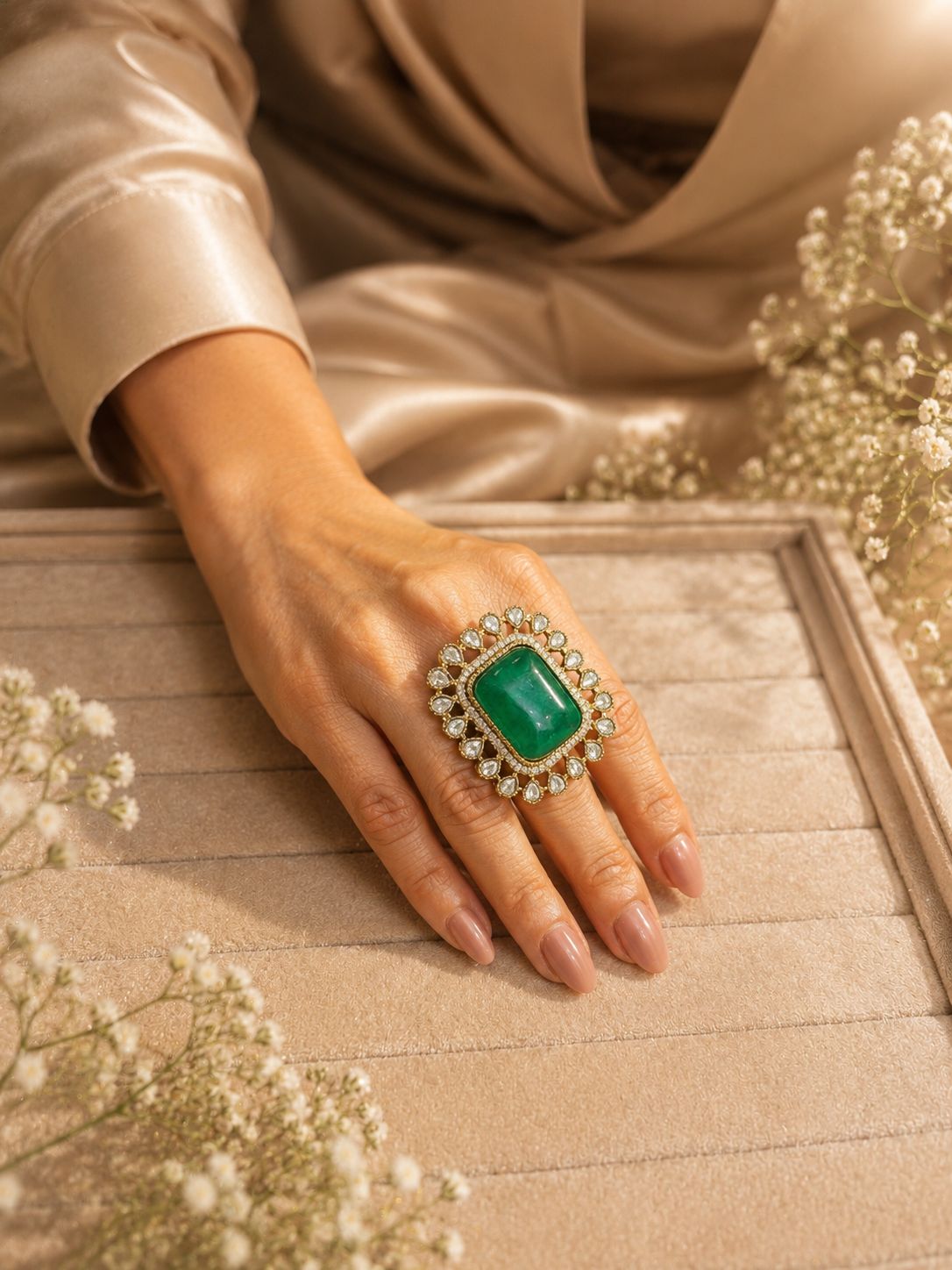 Regal Emerald Majesty Ring