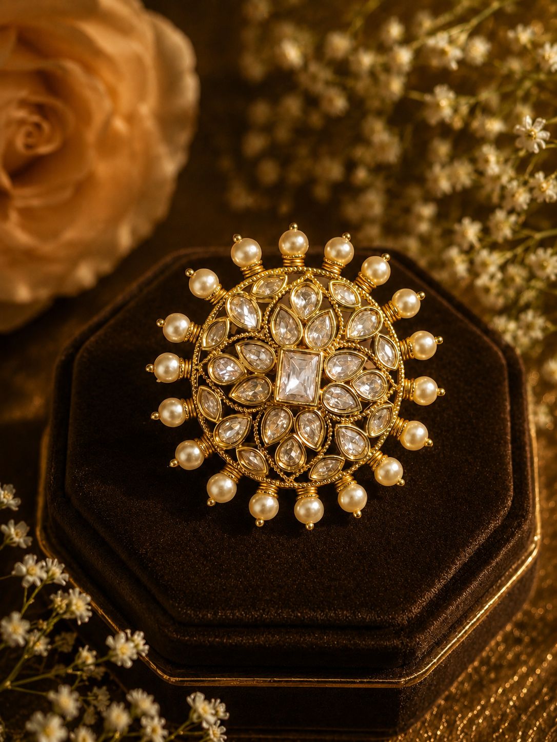 Pearl Maharani Statement Ring