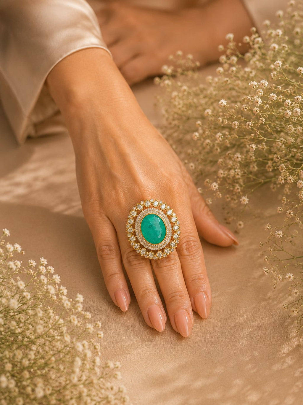 The Maharani Emerald Statement Ring