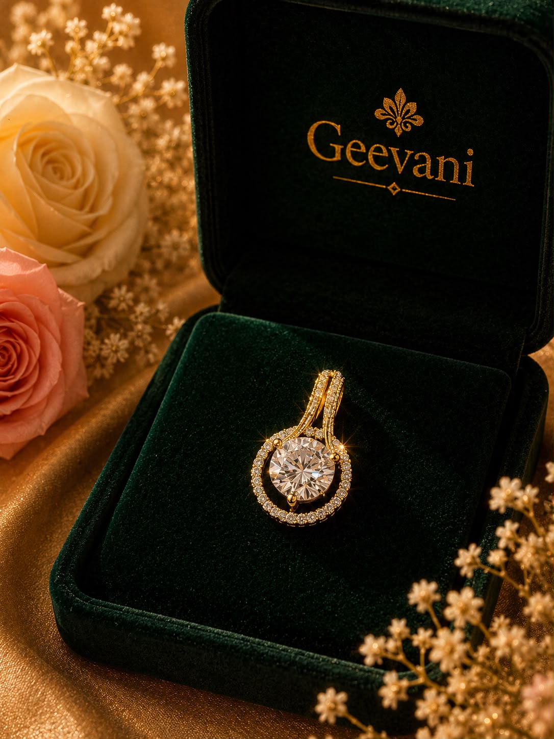 Solitaire Pendant Set