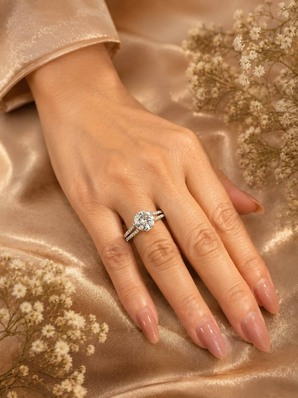 Solitaire Statement Ring