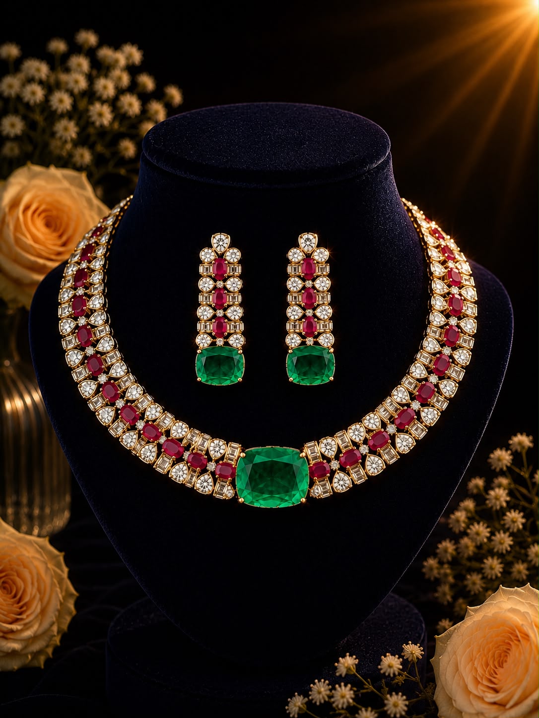 Royal Emerald Blush Set