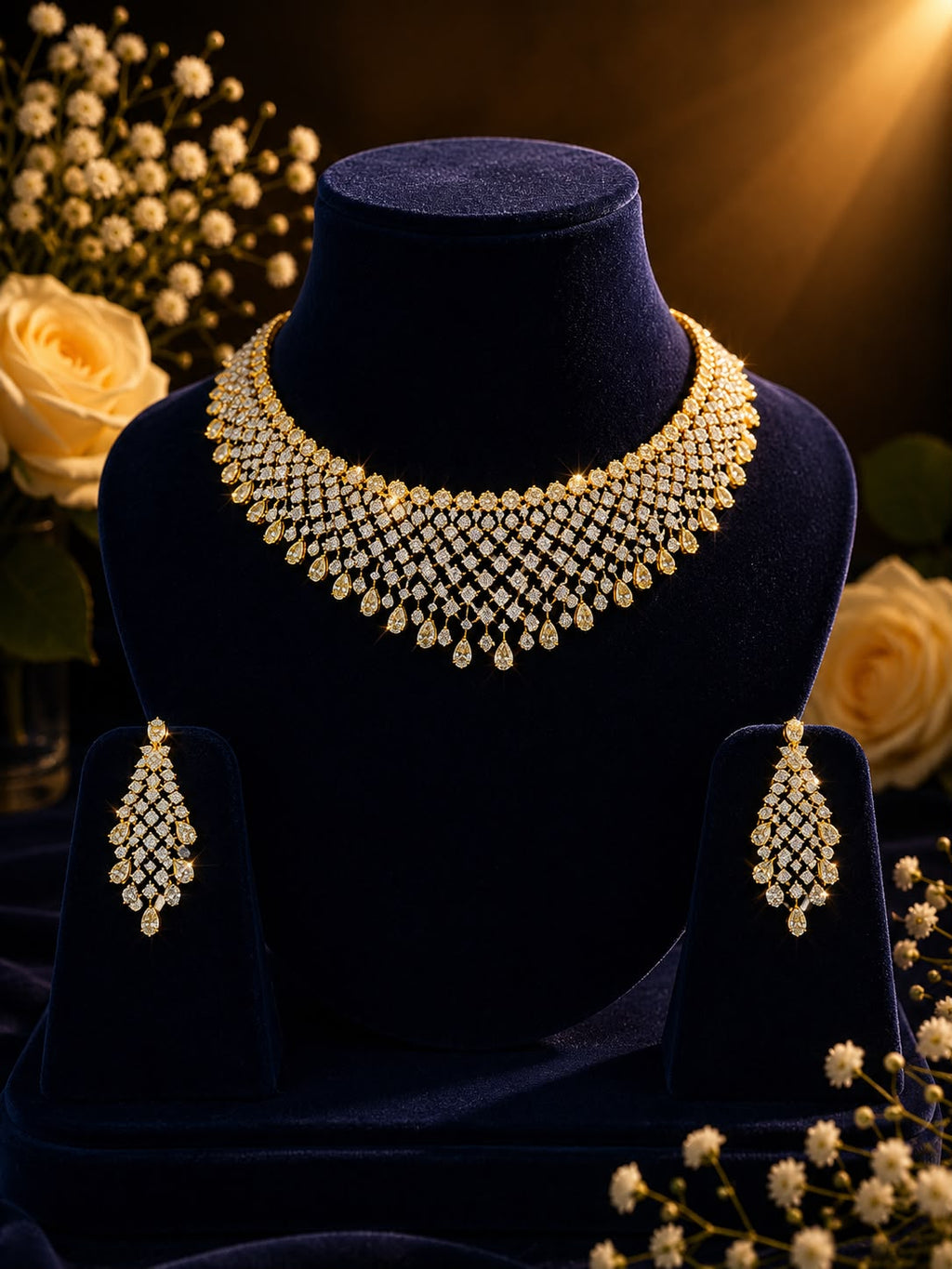 Diamond Veil Necklace Set