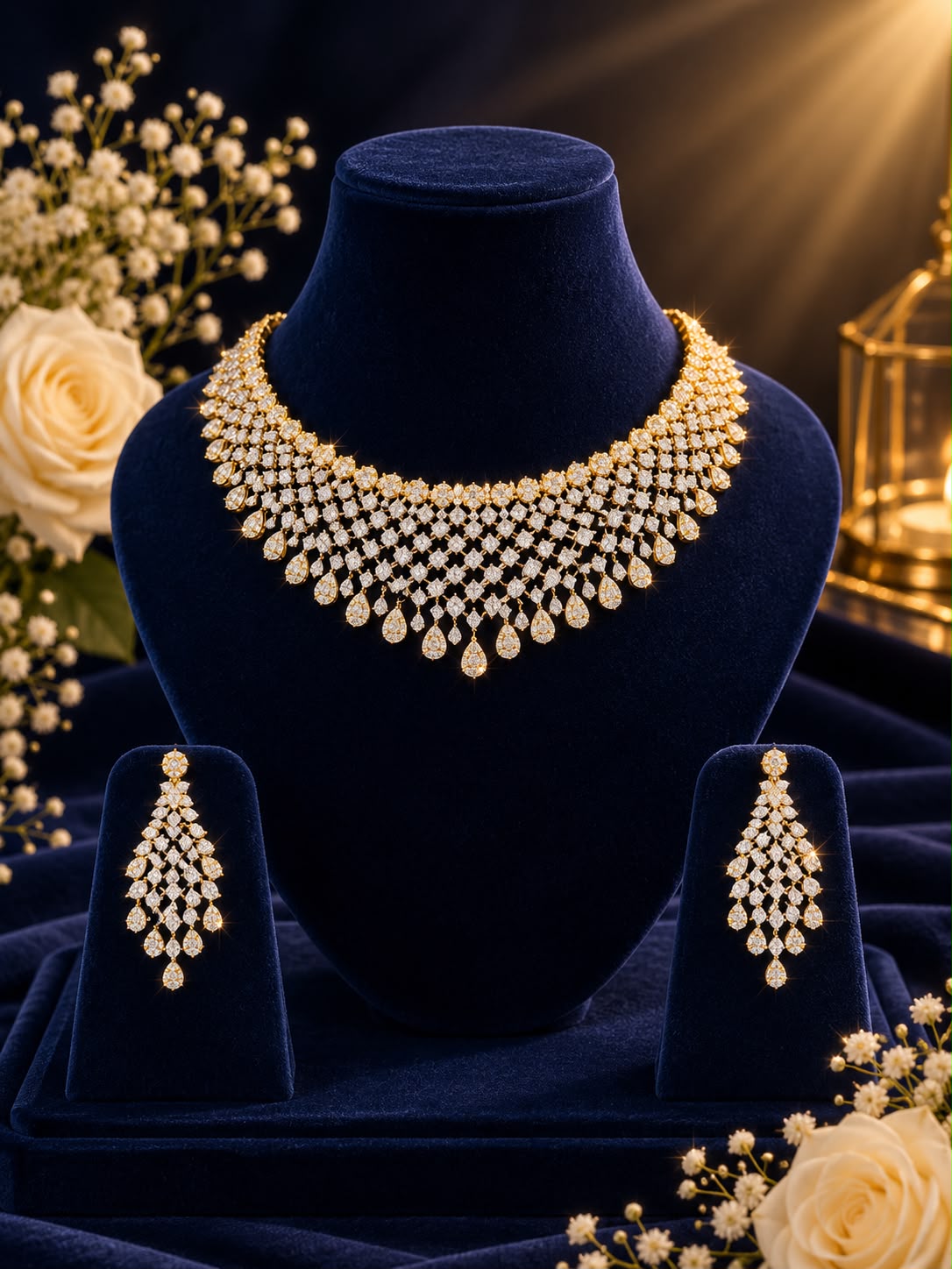 Diamond Veil Necklace Set