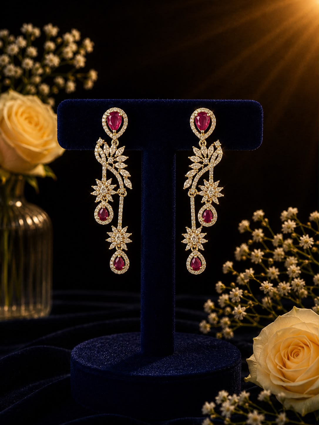 Ruby Royale Necklace Set
