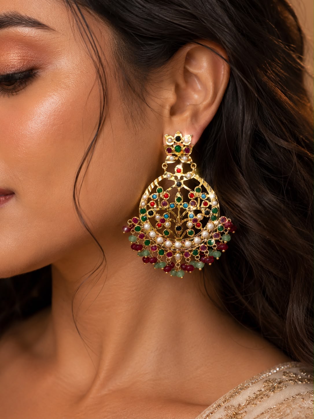 Meher Jadau Earrings