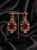 Ruby Moissanite Earrings