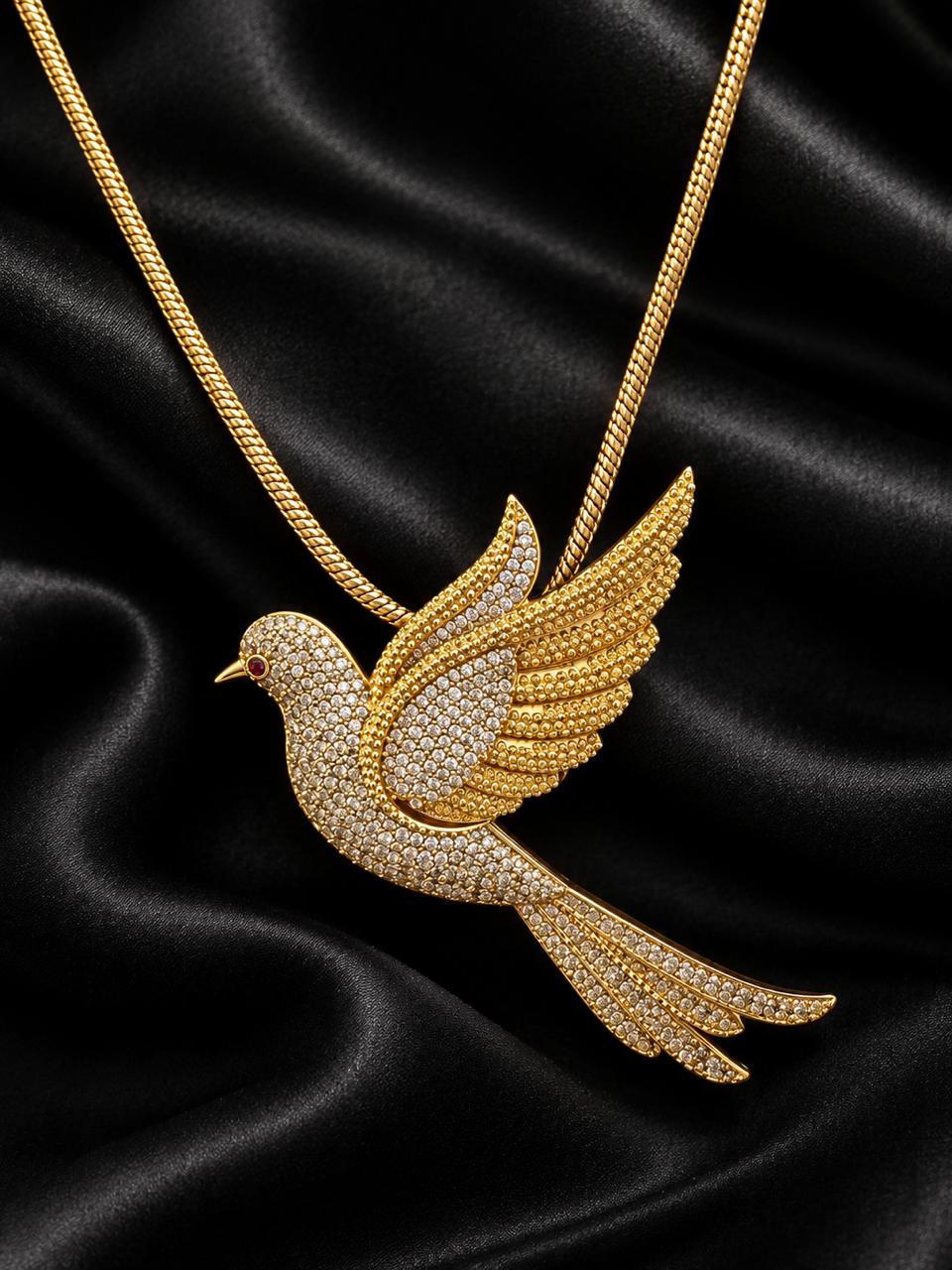Harmony Dove Diamond Pendant Set