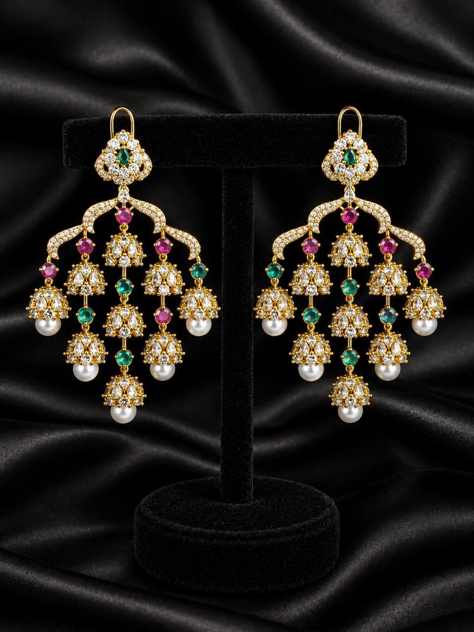 Ruby Chandelier Earrings