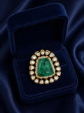 Mint green statement Ring